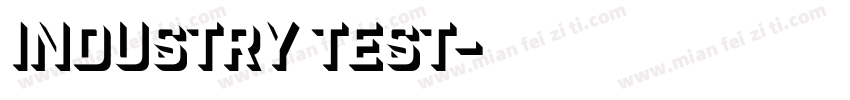 Industry Test字体转换
